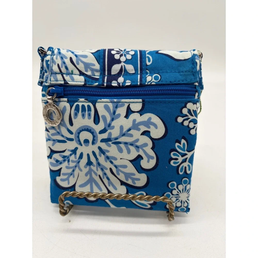 Vera Bradley Tiny Traveler Blue Lagoon Floral Crossbody Bag 11500-104 New
